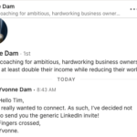 The LinkedIn Invite That Got Me to Click! Tim Sackett